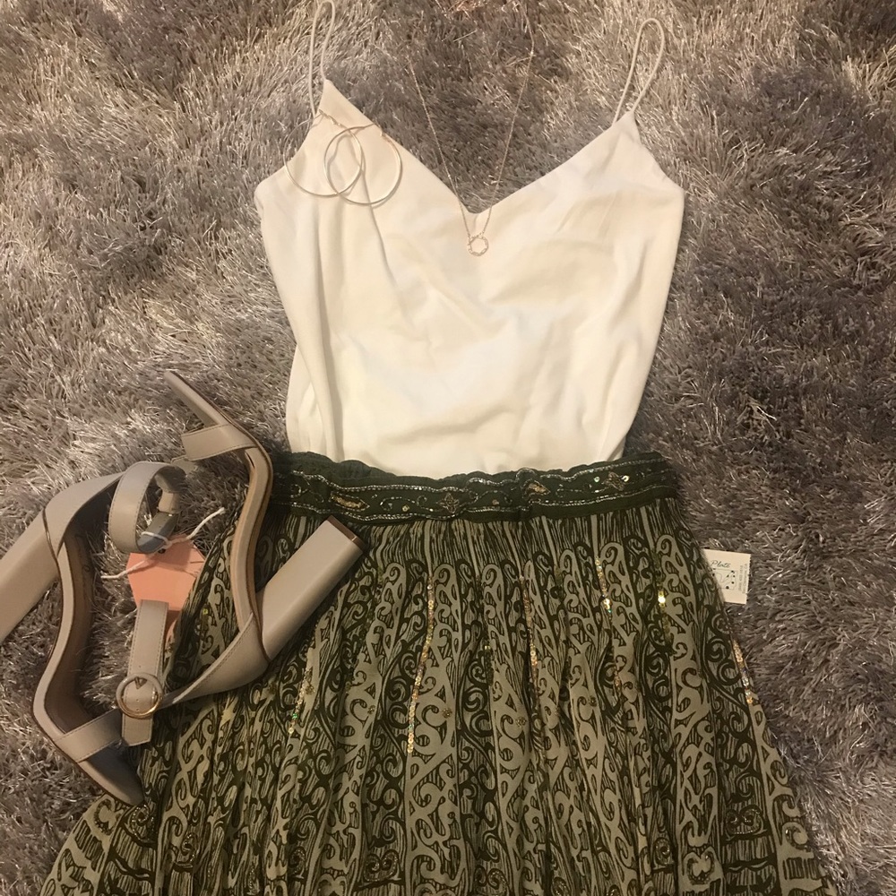 Fashion Plate Green Maxi Skirt
